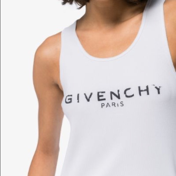 Givenchy Tops - Givenchy Women's Logo Ribbed Tank Top - Size L